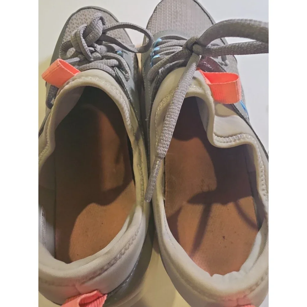 Vionic Alma Women's Sneakers Gray Blue Athletic Walking Shoes 10W Wide Running